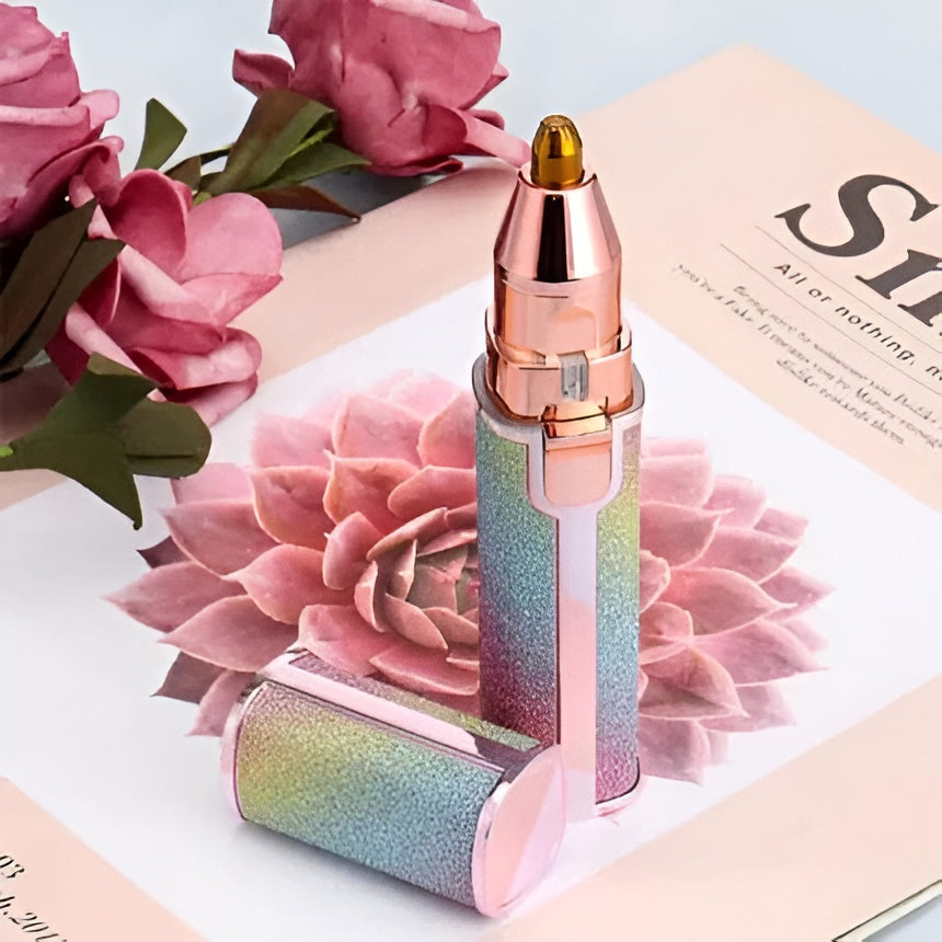 2 In 1 Rechargeable Flawless Eyebrow & Facial Hair Remover