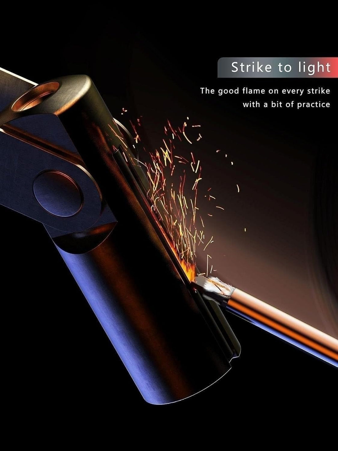 Metal Match Lighter – Waterproof & Refillable Fire Starter for Camping & Hiking